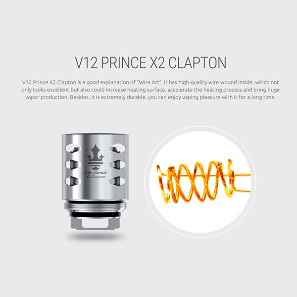 SMOK V12 Prince X2 Clapton coil heads